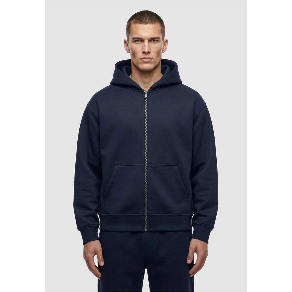 Urban Classics - Heavy Scuba Veste zip à capuche - Bleu foncé